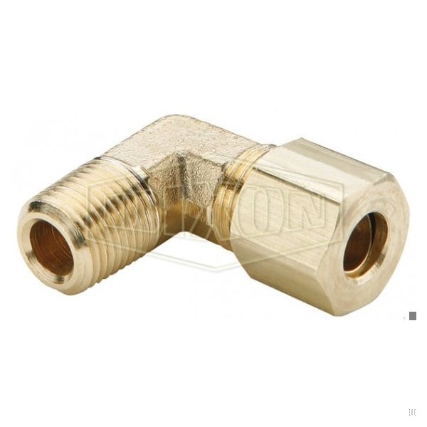 The Right Connection Tube-to-Pipe Elbow, 1/4 x 3/8 x 7/16-24 in Nominal, Tube x Straight MPT End Sty